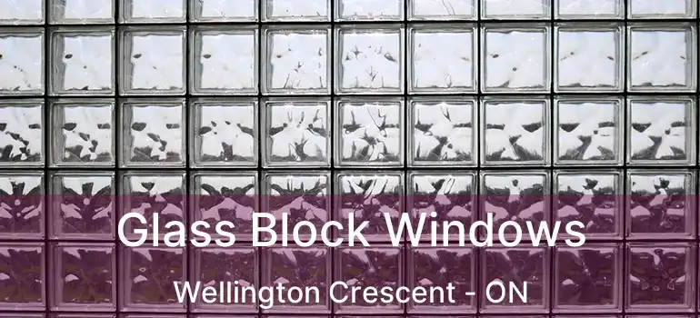  Glass Block Windows Wellington Crescent - ON