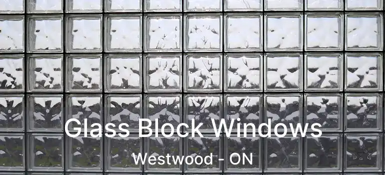  Glass Block Windows Westwood - ON