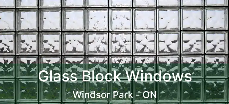  Glass Block Windows Windsor Park - ON