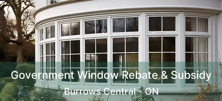  Government Window Rebate & Subsidy Burrows Central - ON