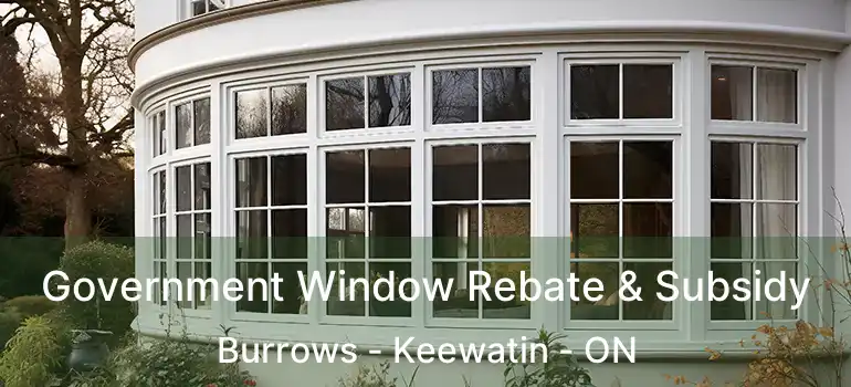  Government Window Rebate & Subsidy Burrows - Keewatin - ON