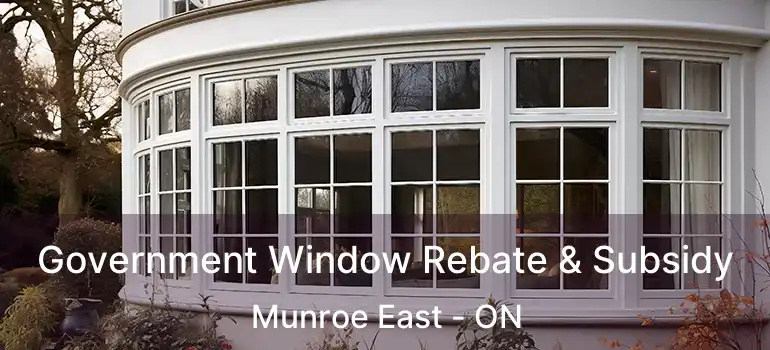  Government Window Rebate & Subsidy Munroe East - ON
