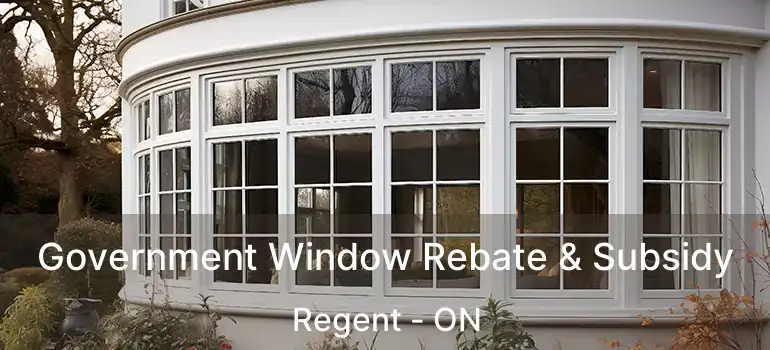  Government Window Rebate & Subsidy Regent - ON