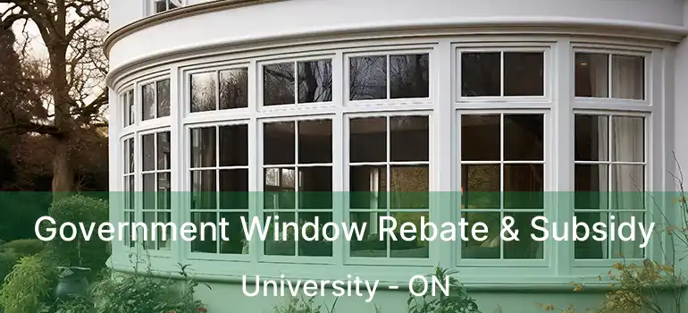  Government Window Rebate & Subsidy University - ON
