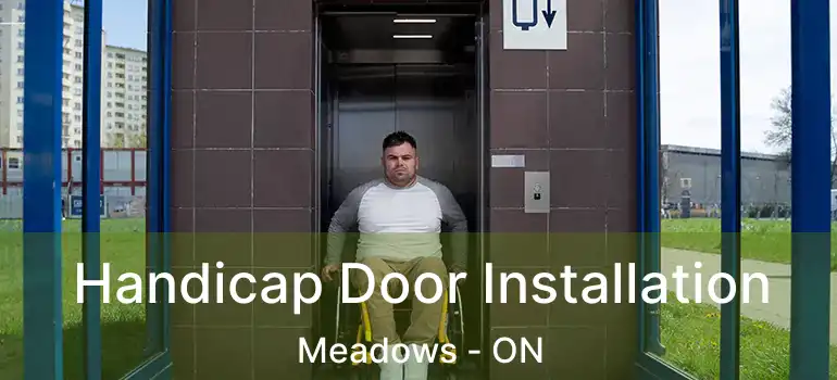  Handicap Door Installation Meadows - ON