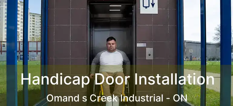  Handicap Door Installation Omand s Creek Industrial - ON