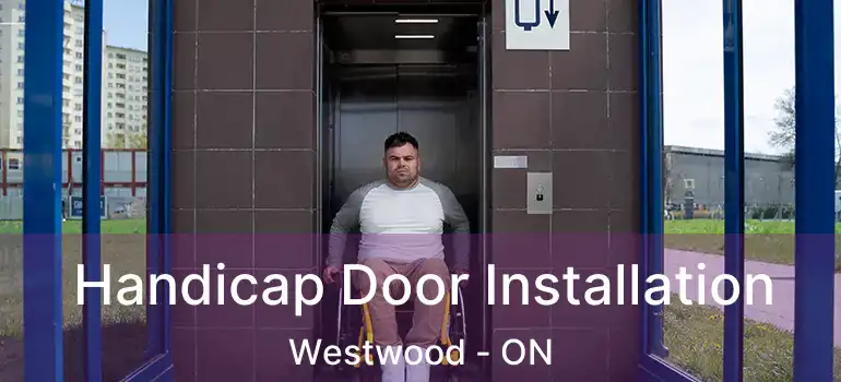  Handicap Door Installation Westwood - ON