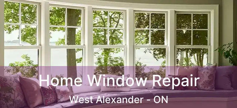  Home Window Repair West Alexander - ON