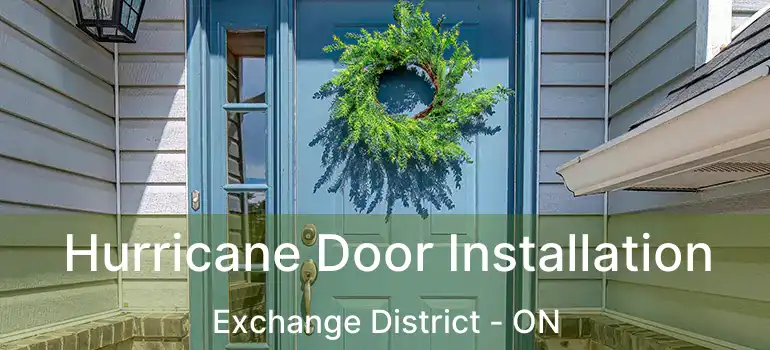  Hurricane Door Installation Exchange District - ON