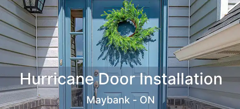  Hurricane Door Installation Maybank - ON
