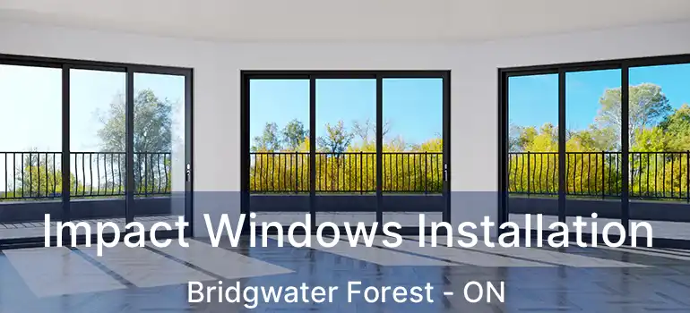  Impact Windows Installation Bridgwater Forest - ON