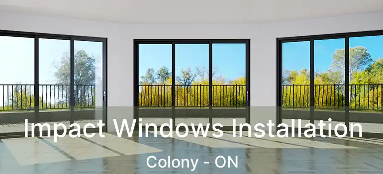  Impact Windows Installation Colony - ON