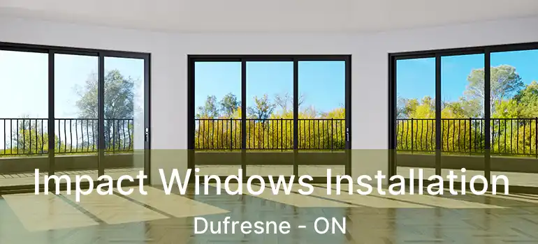  Impact Windows Installation Dufresne - ON