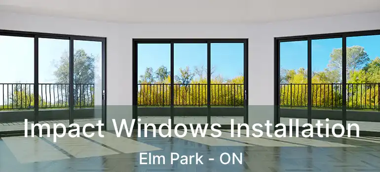  Impact Windows Installation Elm Park - ON
