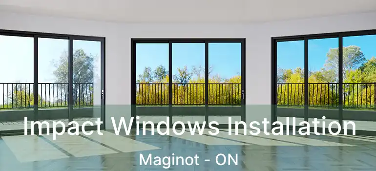  Impact Windows Installation Maginot - ON