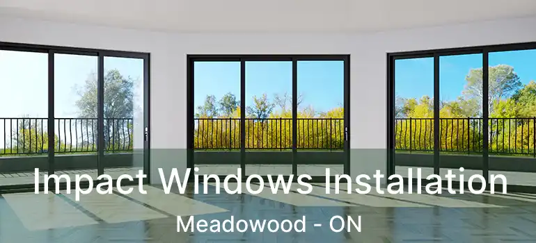  Impact Windows Installation Meadowood - ON