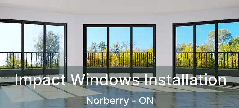  Impact Windows Installation Norberry - ON