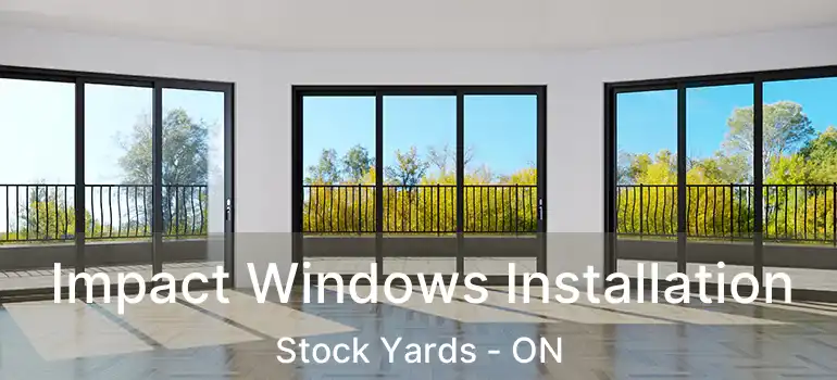  Impact Windows Installation Stock Yards - ON