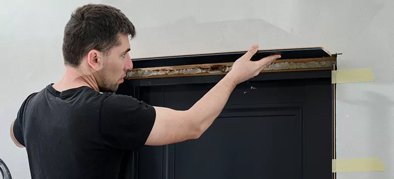 Wood Door Hole Repair in Kingston, ON