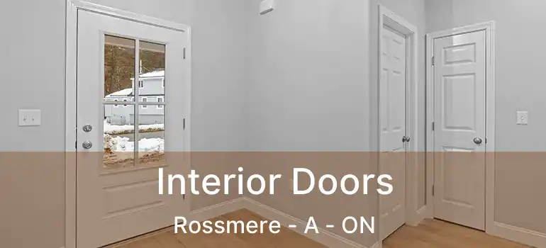  Interior Doors Rossmere - A - ON