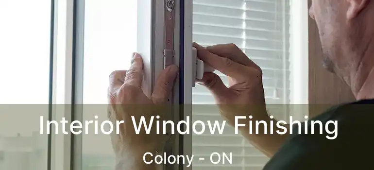  Interior Window Finishing Colony - ON