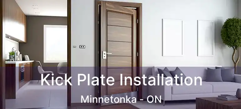  Kick Plate Installation Minnetonka - ON