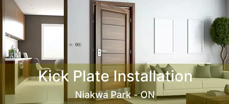  Kick Plate Installation Niakwa Park - ON