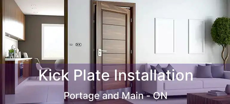  Kick Plate Installation Portage and Main - ON