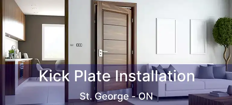  Kick Plate Installation St. George - ON