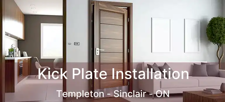  Kick Plate Installation Templeton - Sinclair - ON