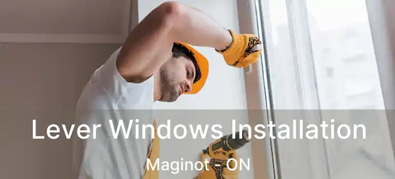  Lever Windows Installation Maginot - ON