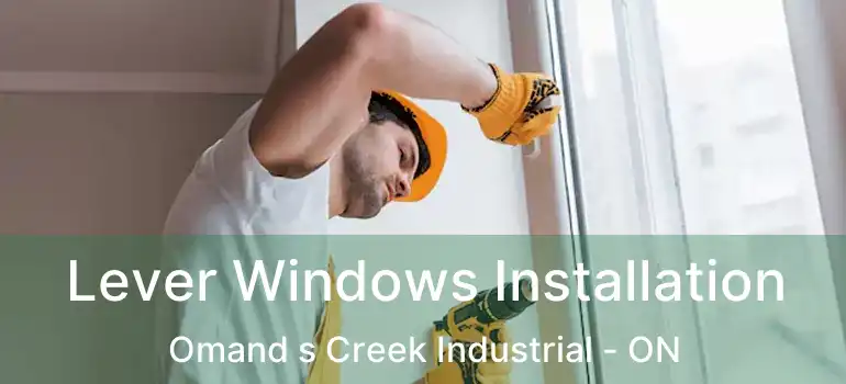  Lever Windows Installation Omand s Creek Industrial - ON