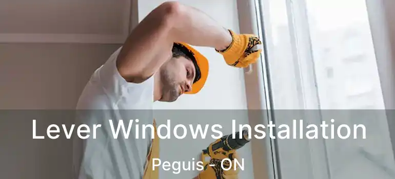  Lever Windows Installation Peguis - ON