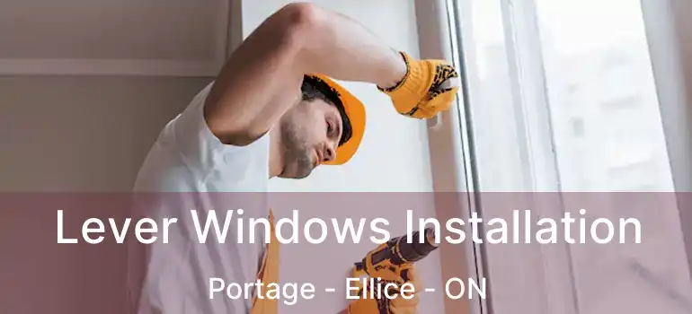  Lever Windows Installation Portage - Ellice - ON