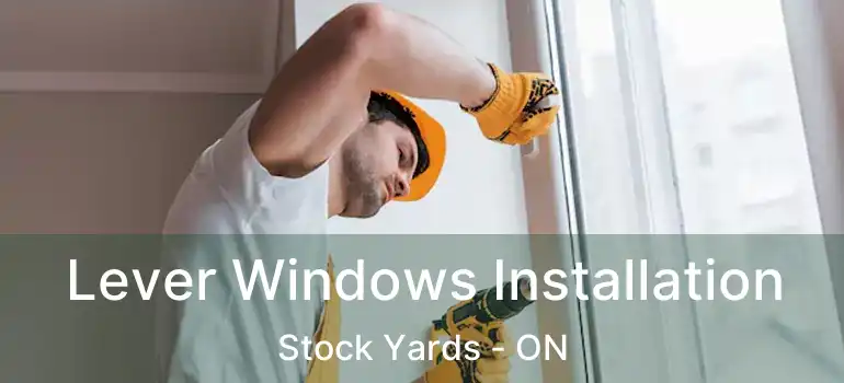  Lever Windows Installation Stock Yards - ON