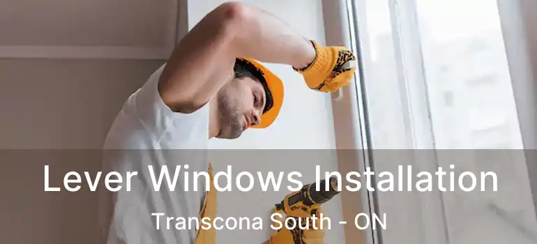  Lever Windows Installation Transcona South - ON