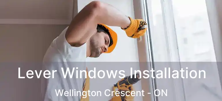  Lever Windows Installation Wellington Crescent - ON