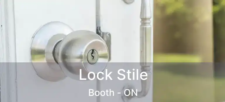  Lock Stile Booth - ON