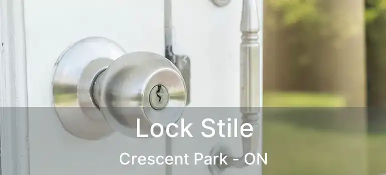  Lock Stile Crescent Park - ON