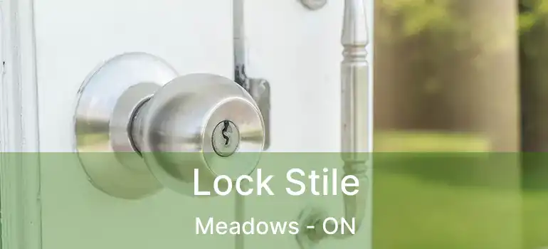  Lock Stile Meadows - ON