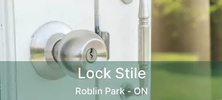  Lock Stile Roblin Park - ON