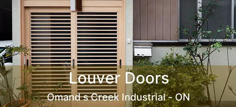  Louver Doors Omand s Creek Industrial - ON