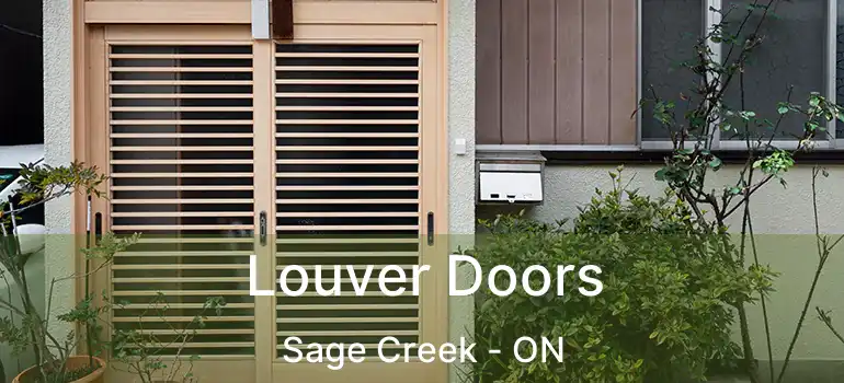 Louver Doors Sage Creek - ON
