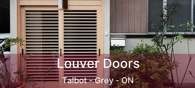  Louver Doors Talbot - Grey - ON