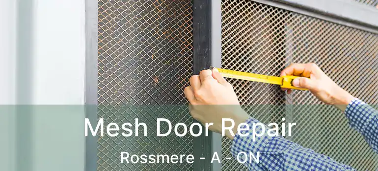  Mesh Door Repair Rossmere - A - ON