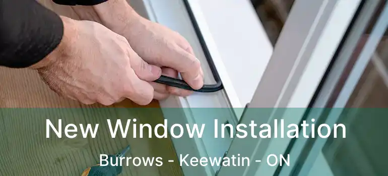  New Window Installation Burrows - Keewatin - ON