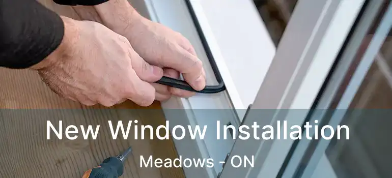  New Window Installation Meadows - ON