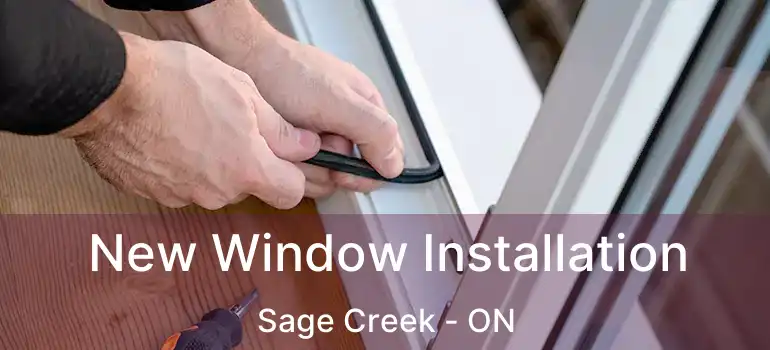 New Window Installation Sage Creek - ON