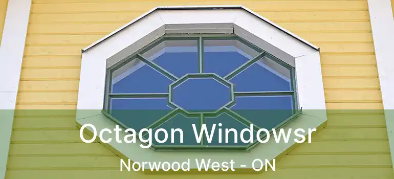  Octagon Windowsr Norwood West - ON