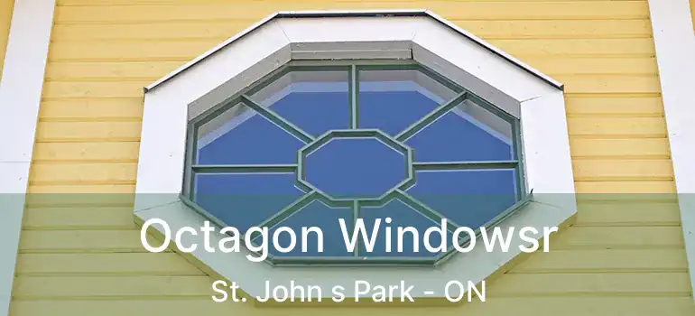  Octagon Windowsr St. John s Park - ON